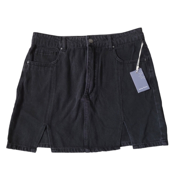 12351 Indigo Mini Jean Skirt main image 0
